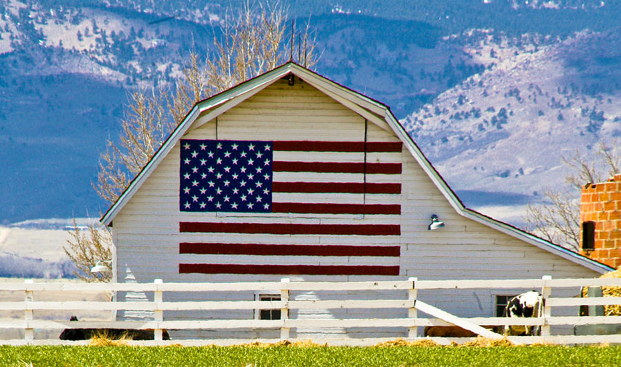 Stars Stripes and Barns Photograph by Marilyn Hunt