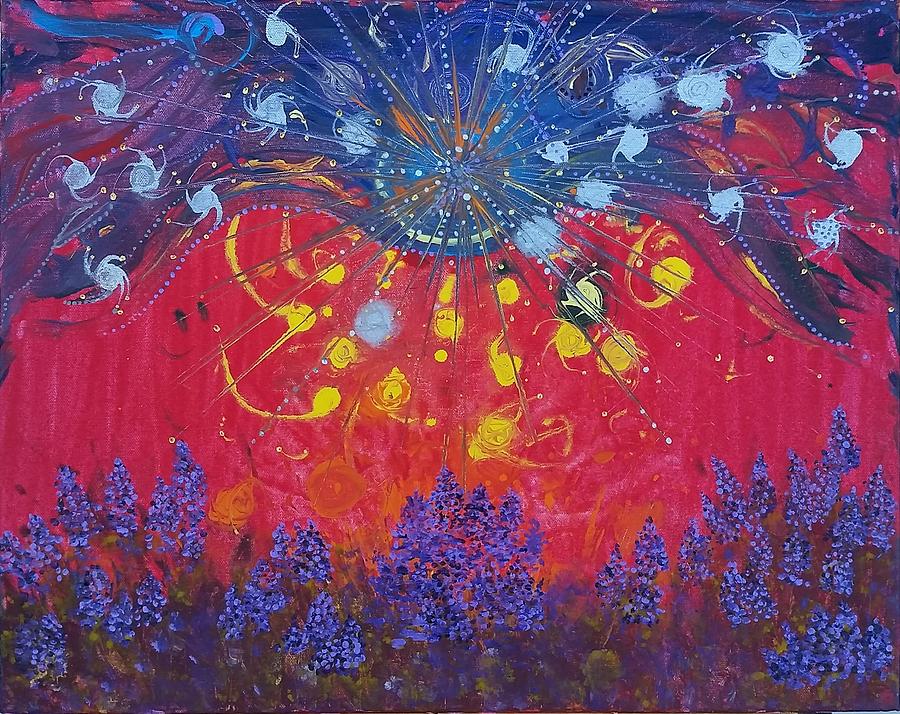 Chakra Painting - Starshine by Beth Dryer