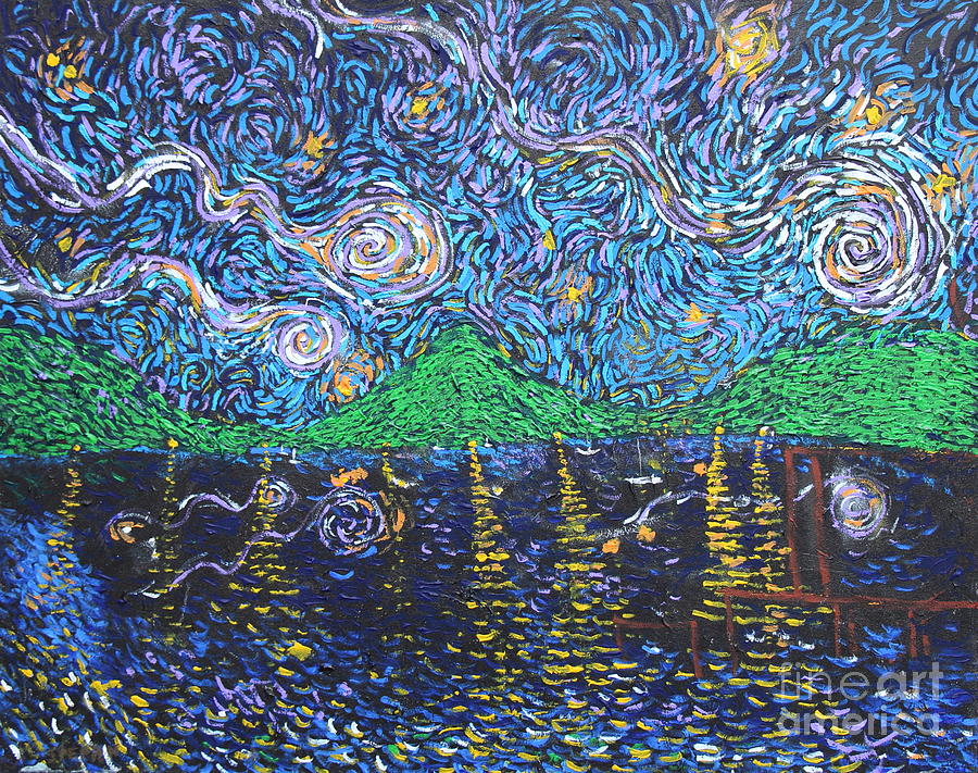 Starshine Lake Painting by Stefan Duncan