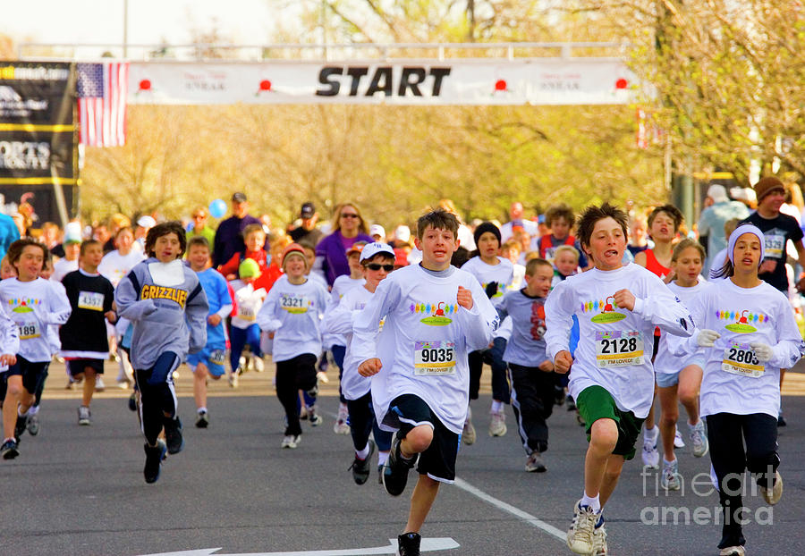 Start Of The Kids Mile At The Cherry Creek Sneak Photograph