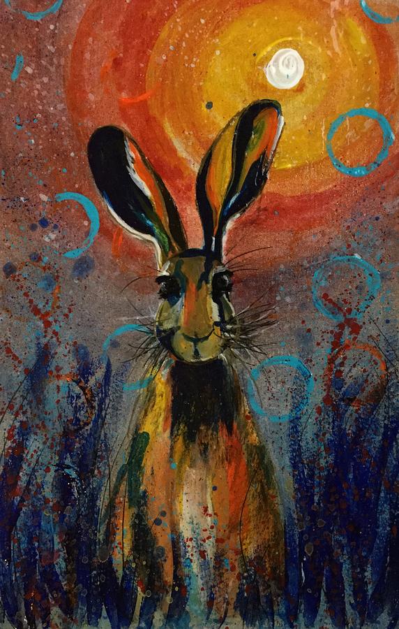 Startled Hare Painting by Carole Hall - Fine Art America