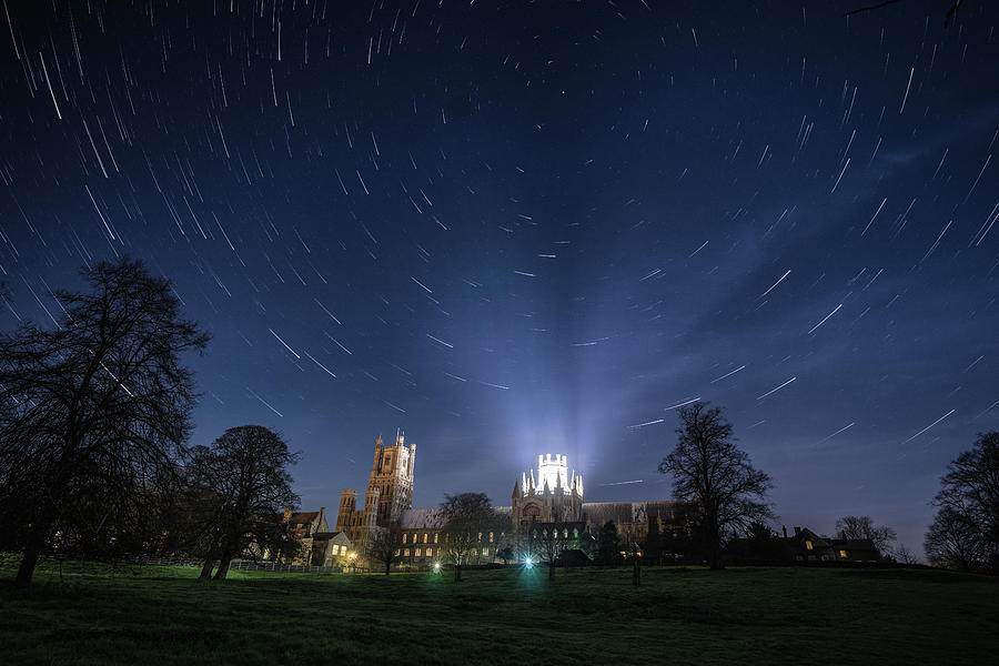 Startrails over Ely Photograph by James Billings
