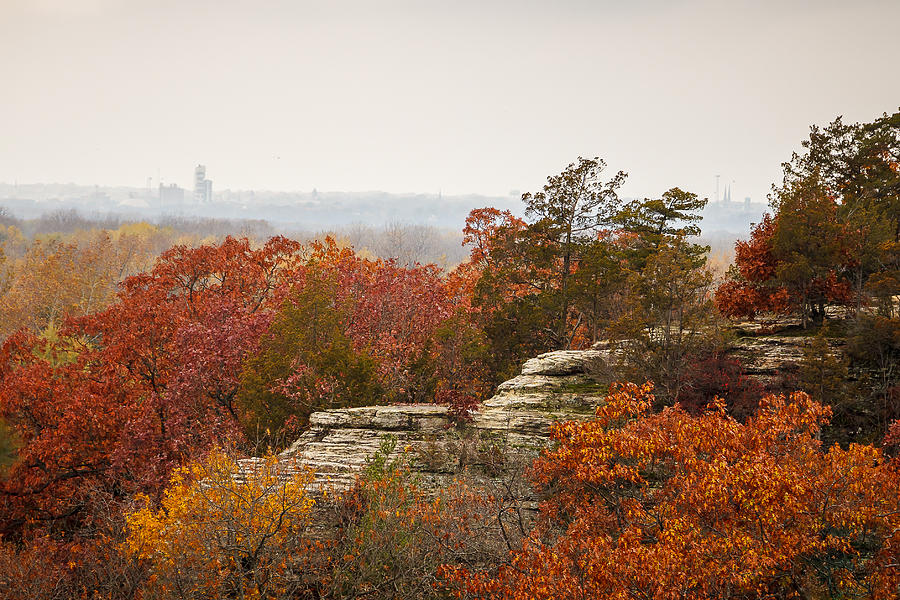 Starved Rock Cliffs In Fall Photograph by Joni Eskridge