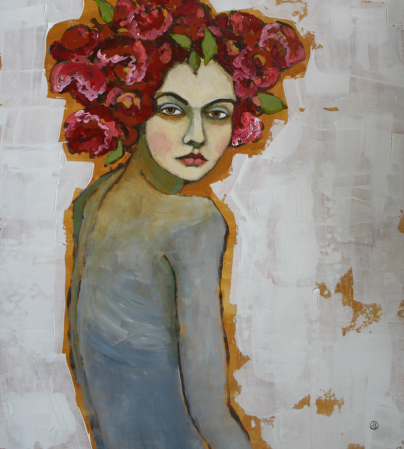 Flower Painting - Starving Artist by Jane Spakowsky