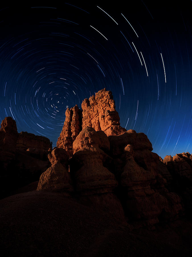 Stary Trails at Red Canyon Photograph by Edgars Erglis