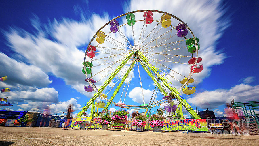 Ferris Wheel Photograph - State Fair Amusement by Andrew Slater