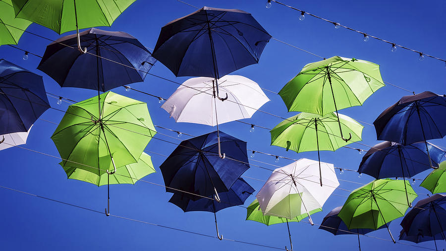 Umbrellas Photograph by Joan Carroll