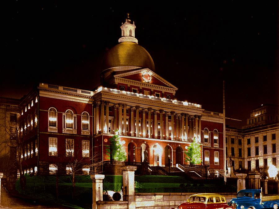 State House Boston Mass Digital Art by Cliff Wilson