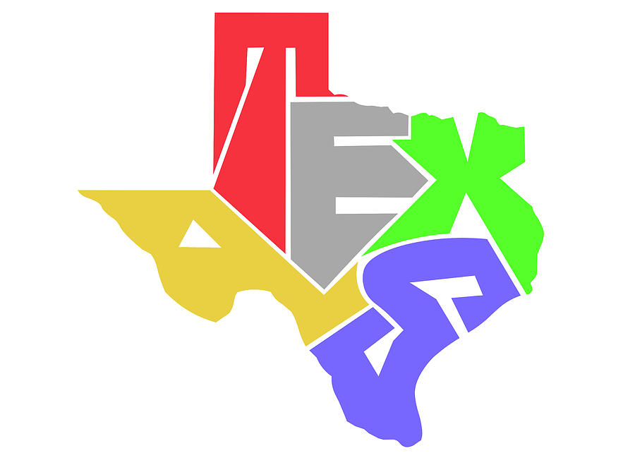 State of Texas Typography Digital Art by Ricky Barnard