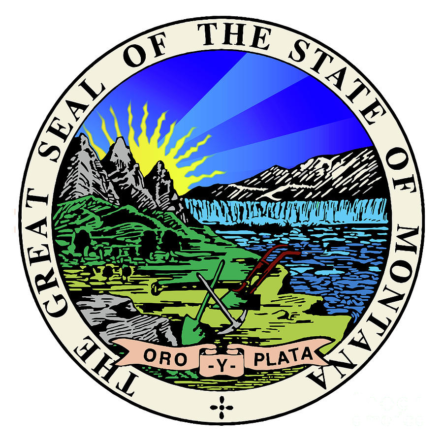 State Seal of Montana Digital Art by Bigalbaloo Stock - Fine Art America