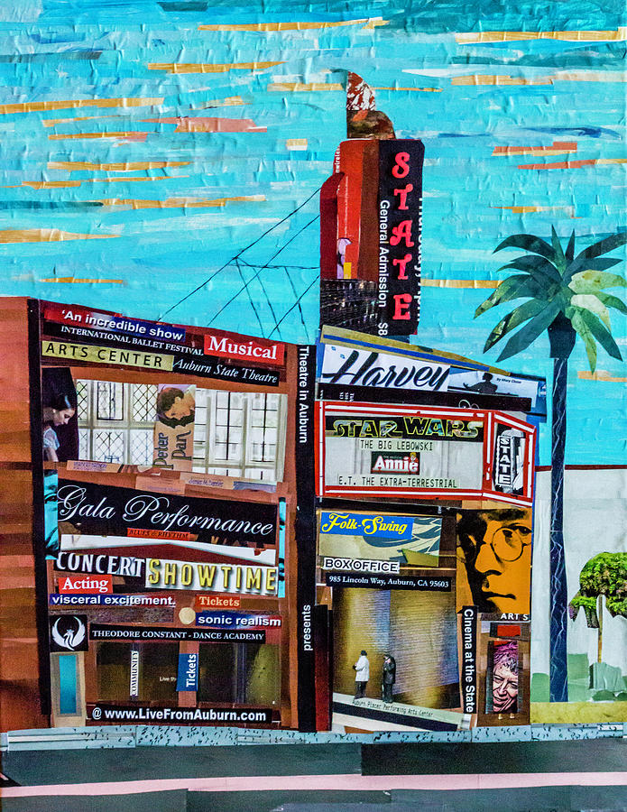 State Theatre Mixed Media by Mary Chris Hines