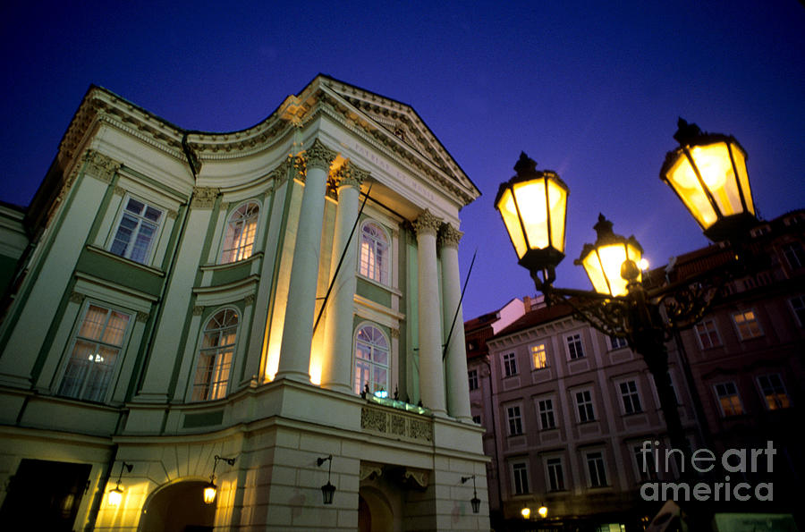 Architecture Photograph - State Theater, Prague, Czech Republic by Jan Halaska