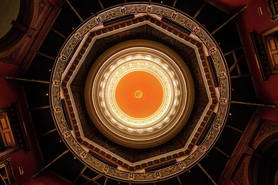 Statehouse Dome-New Jersey Photograph by Don Johnson