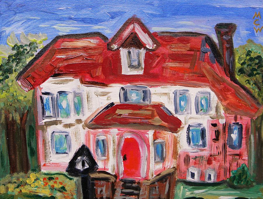 Stately City House Painting by Mary Carol Williams