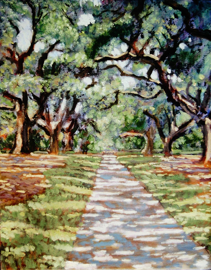 Live Oaks Painting - Stately Oaks by David Zimmerman