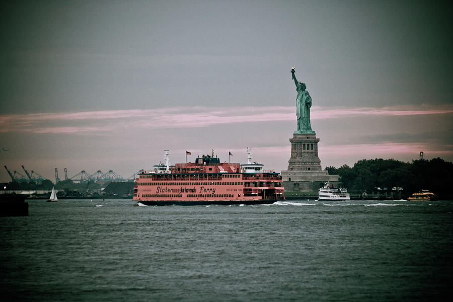 Staten Island Ferry - Lady Liberty Photograph