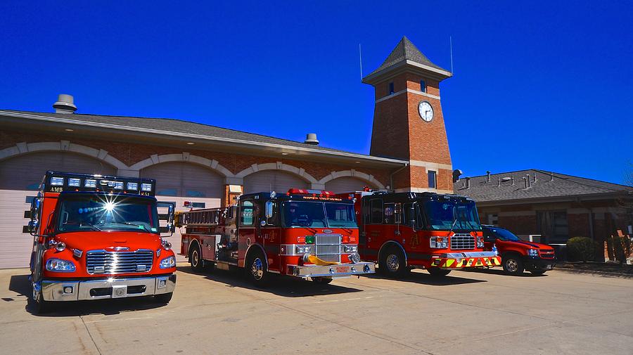 Fire Dept Photograph - Station 1 Pride by Tim G Ross