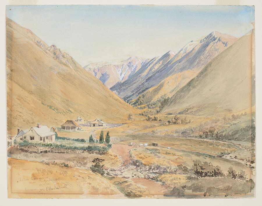 Station Benmore near Porters Pass, 1866, by Nicholas Chevalier Painting by Celestial Images