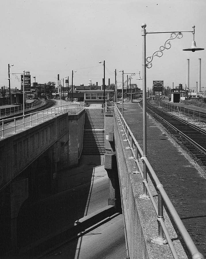 Clybourn Junction Station - 1959 Photograph by Chicago and North Western Historical Society