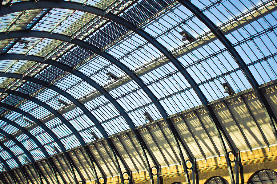 Architecture Photograph - Station roof by Tom Gowanlock