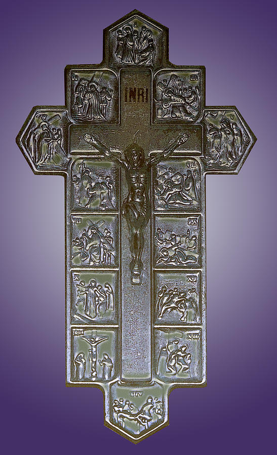Stations of the Cross Crucifix Photograph by Anne Cameron Cutri