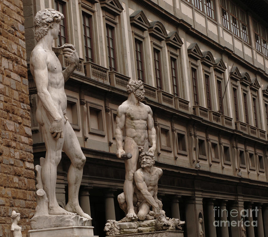 Statuary In Florence Photograph by Bob Christopher