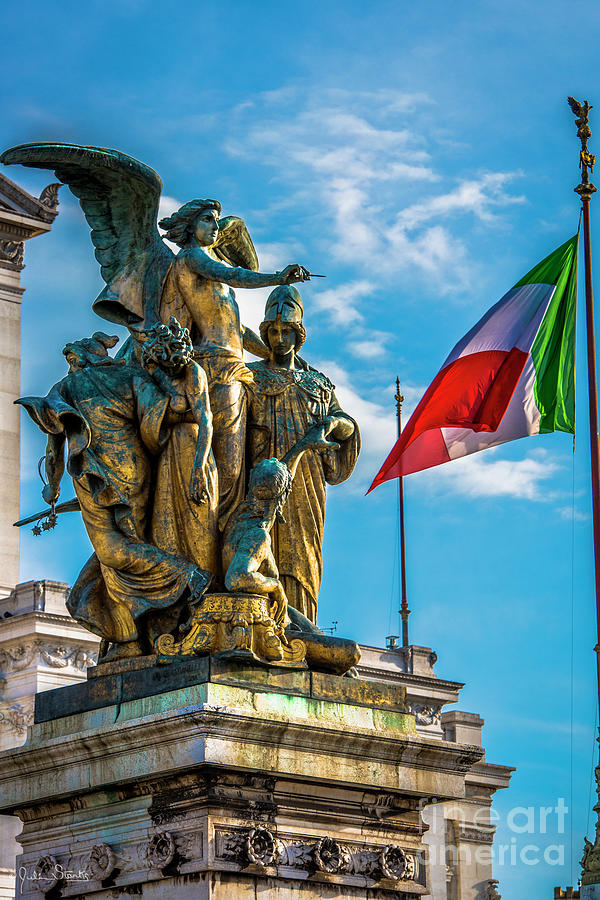Statue #2 At Vittorio Emanuele II Monument Photograph