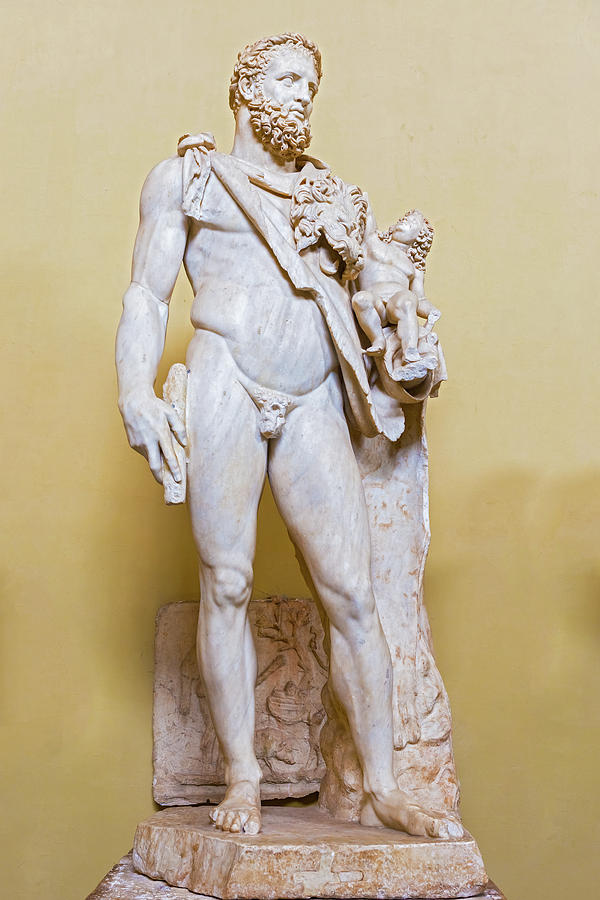 Statue Hercules and Telephus in Vatican museum Photograph by Marek Poplawski