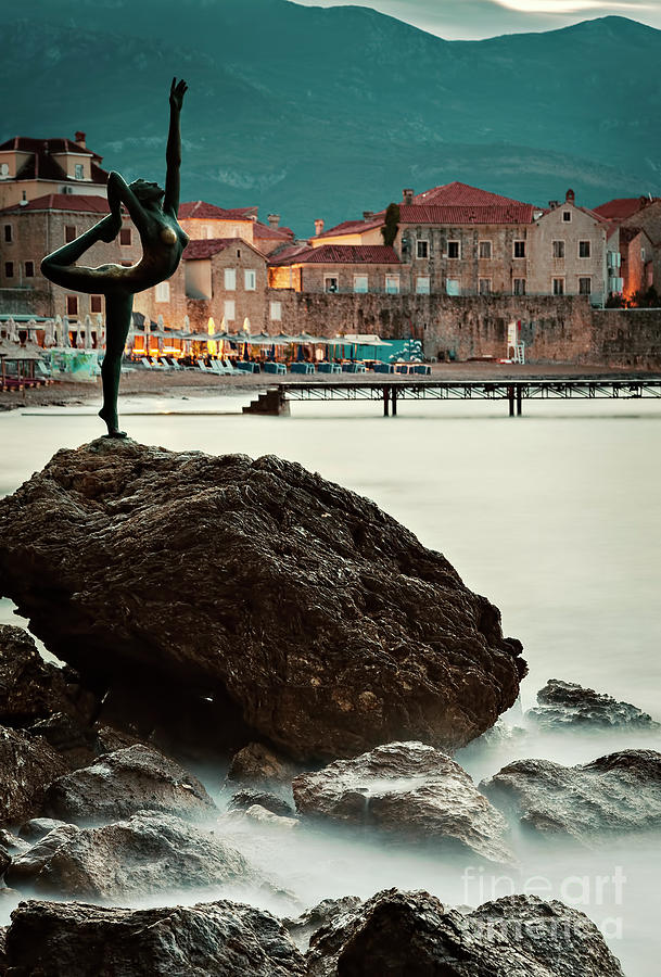 Statue in Budva Montenegro Photograph by Sophie McAulay