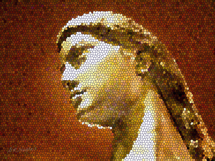 Statue Mosaic Digital Art by Gary Hughes