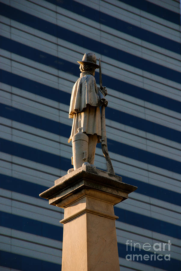 Statue Of A Soldier In Columbia South Carolina Photograph