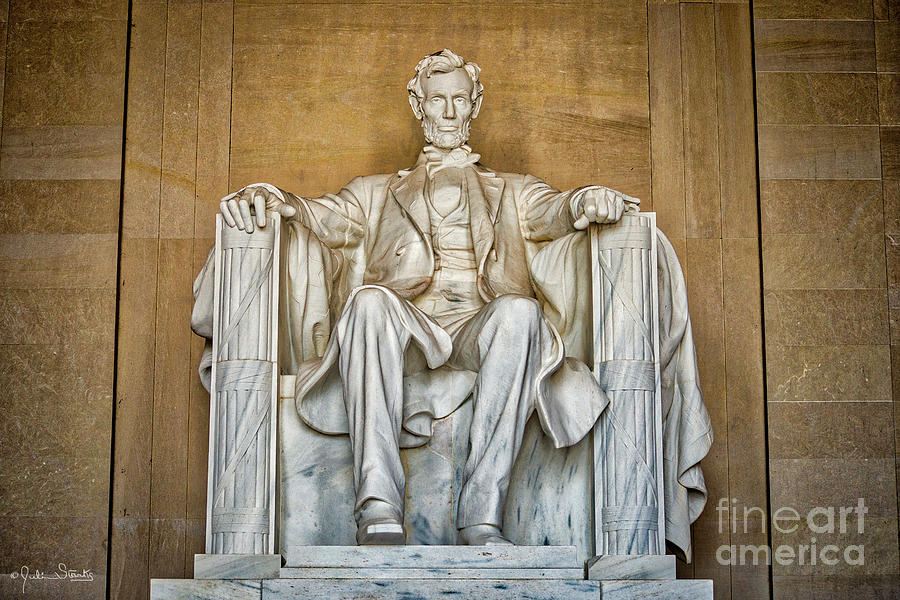 Statue Of Abraham Lincoln - Lincoln Memorial #8 Photograph