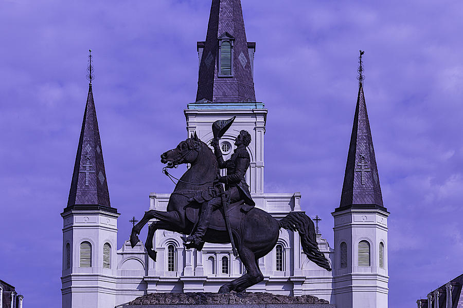 New Orleans Photograph - Statue Of Andrew Jackson by Garry Gay