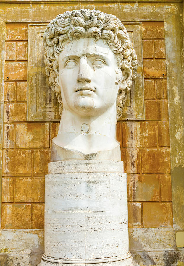Statue of Augustus in Vatican museum  Photograph by Marek Poplawski