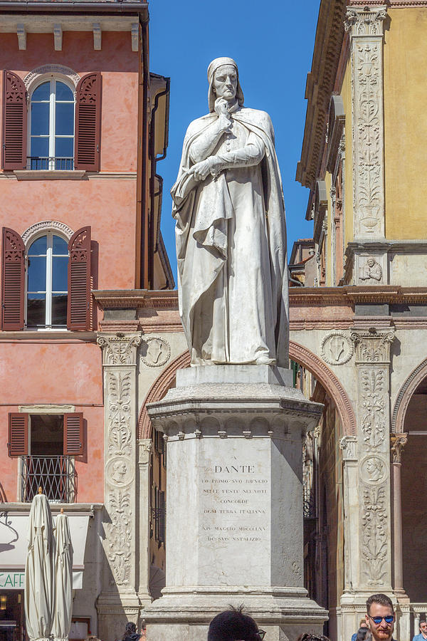Statue of Dante Alighieri Photograph by W Chris Fooshee
