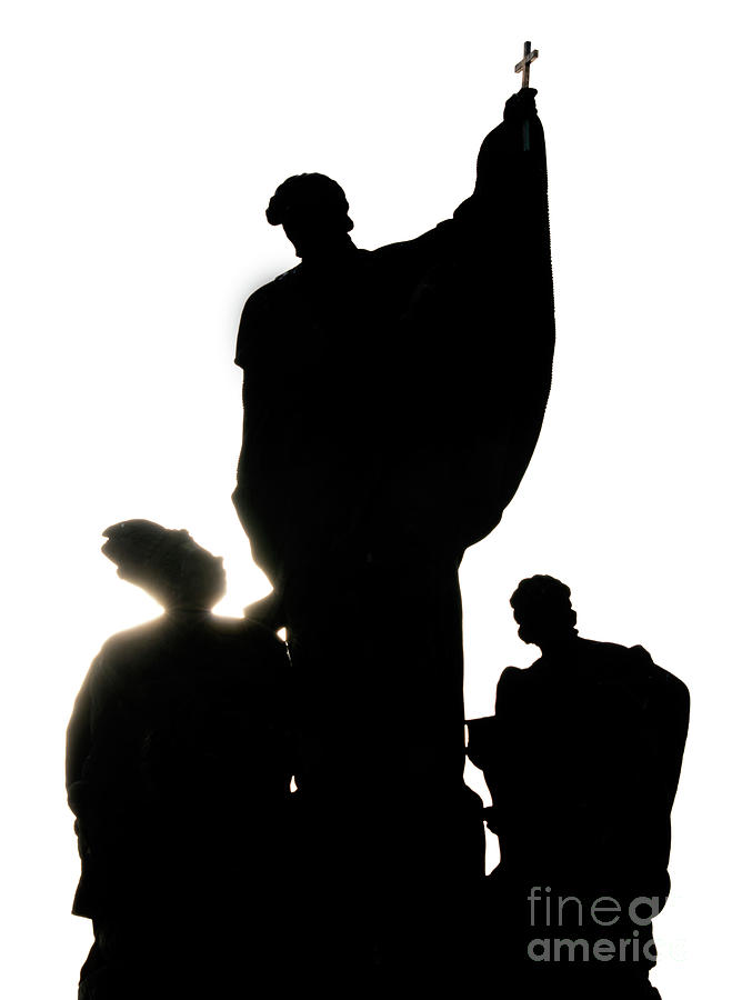 Statue of Francis Xavier, Charles Bridge Photograph by Michal Boubin