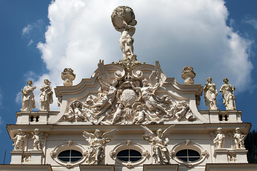 Statue Of Hercules and Other Details on Linderhof Palace Photograph by Aivar Mikko