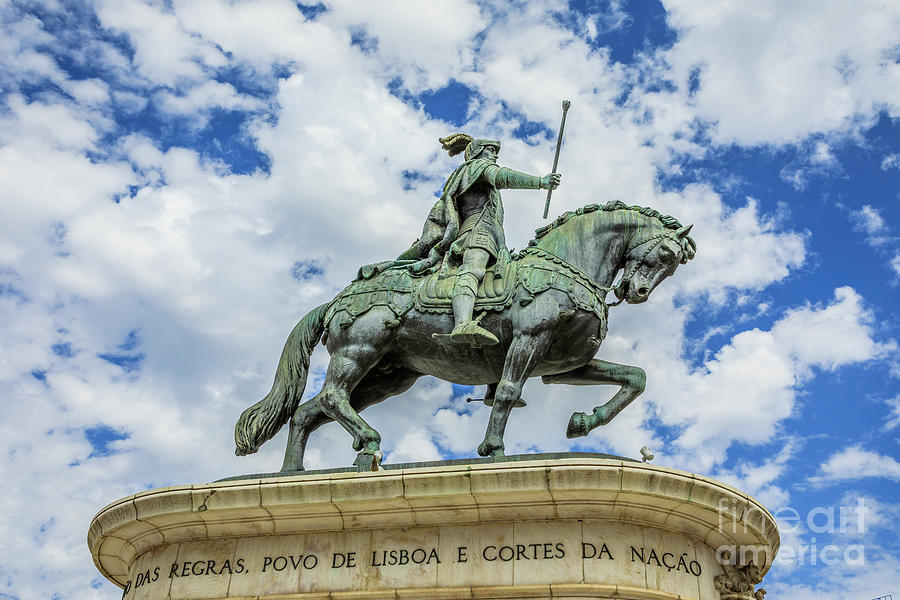 Statue of King John I Lisbon Photograph by Benny Marty
