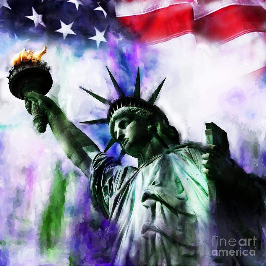 Statue of Liberty 08 Painting by Gull G