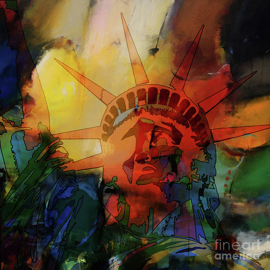 Statue of Liberty 77YT Painting by Gull G