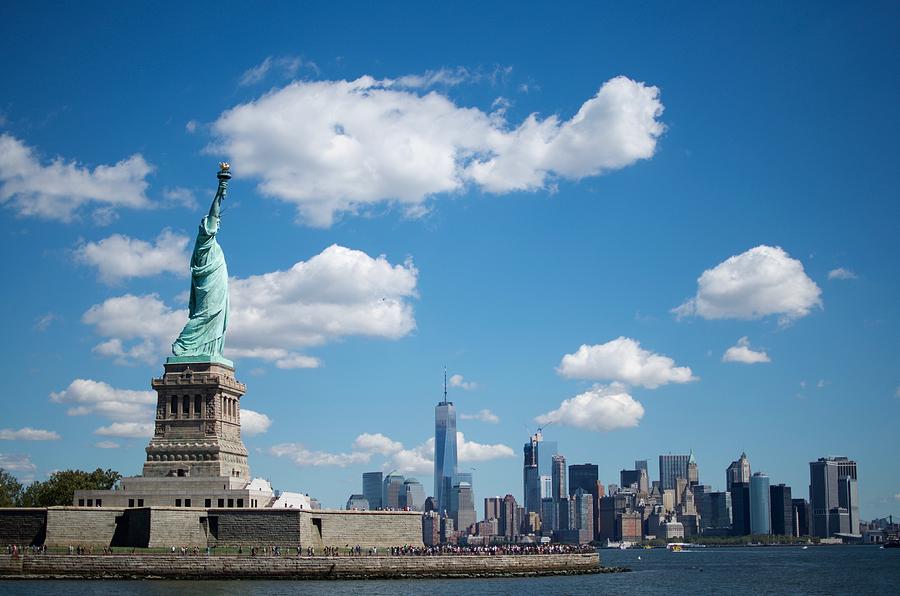 Statue of Liberty and the NYC skyline Photograph by Jonathan Collins ...