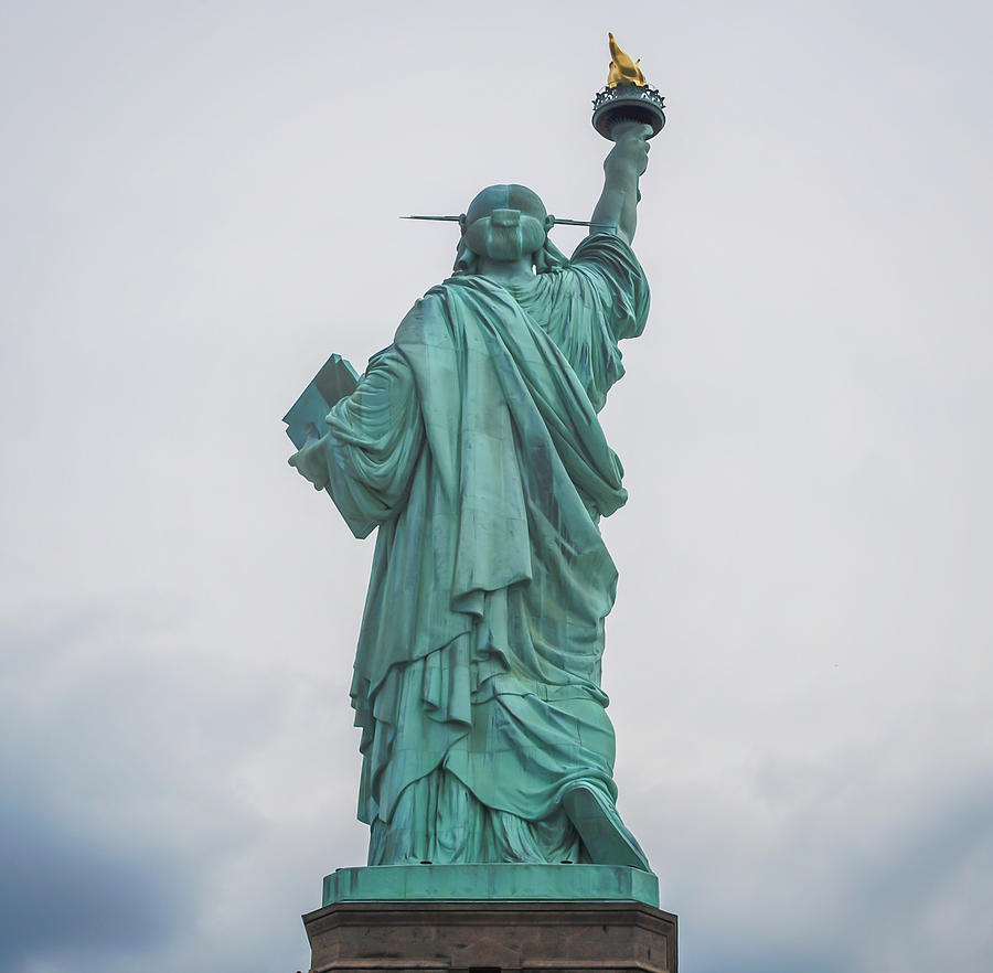 City Photograph - Statue Of Liberty Back by Terry DeLuco