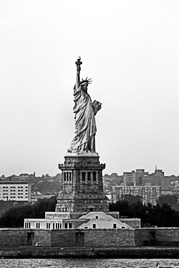 Statue of Liberty Black and White Photograph by Kristin Elmquist