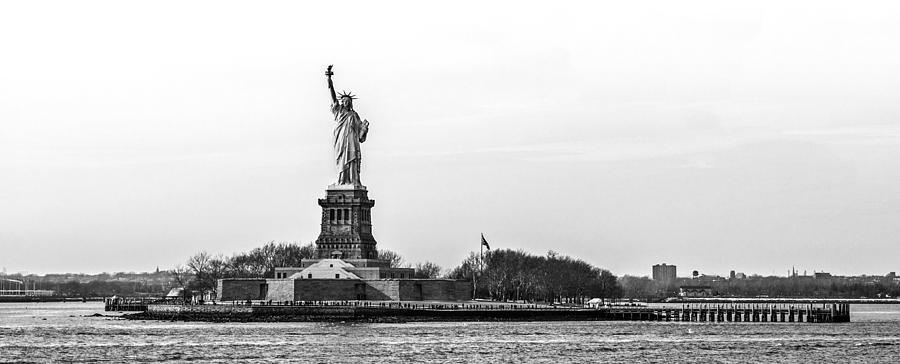 Statue of Liberty Black and White Photograph by Pelo Blanco Photo