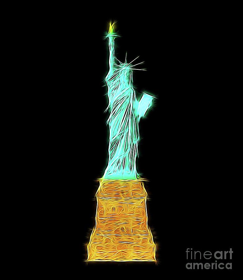 Statue Of Liberty By Raphael Terra Digital Art