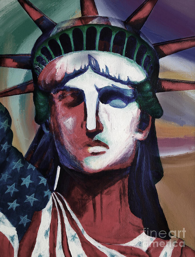 Statue of Liberty HB5T Painting by Gull G