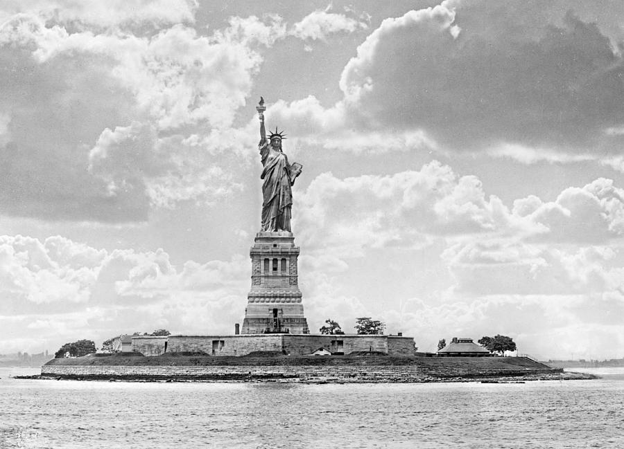 Statue Of Liberty Photograph - Statue of Liberty in New York Harbor 1905 by Padre Art