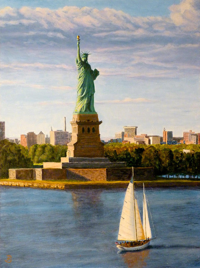 Statue of Liberty Painting by Joe Bergholm