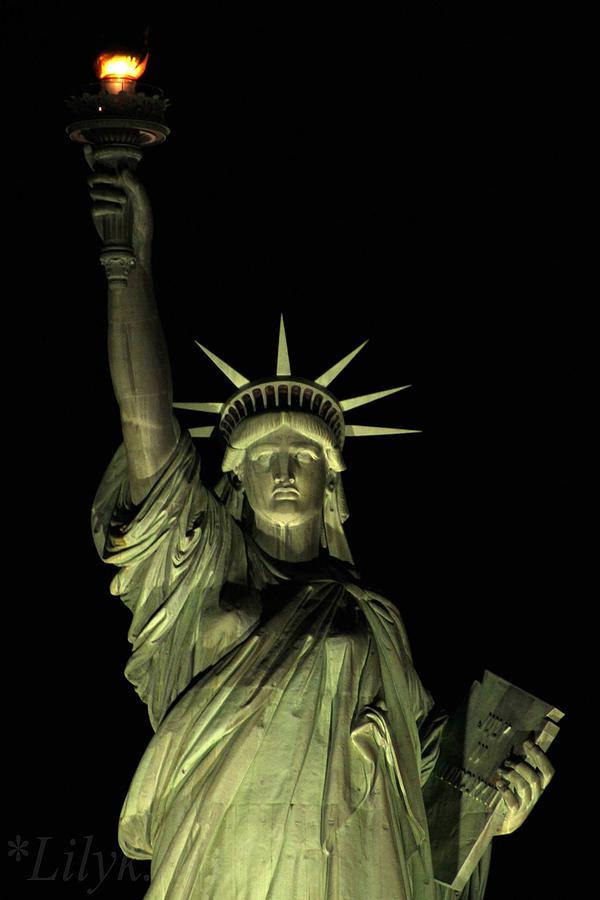 Statue of liberty Photograph by Lily K