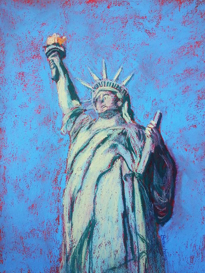 Statue of Liberty Pastel by Nancy Beauchamp